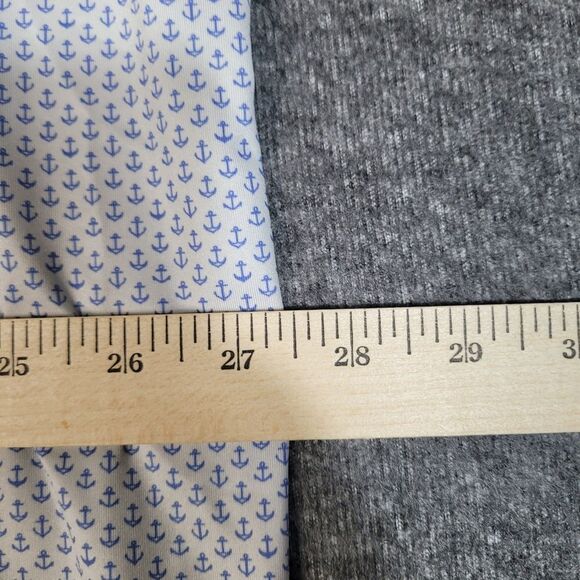 Peter Millar Summer Comfort Men's Golf Polo Shirt Size 2XL Blue Anchors Print - Picture 8 of 9